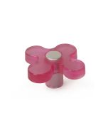 Pomo abs flor magenta 49 mm