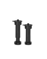 Pack 4 patas abs regulables ø 34 mm negras