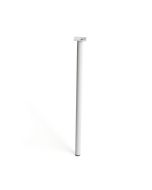 Pata cilíndrica 80 cm acero blanco