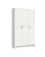 Armario multiusos 3 puertas blanco 180x109x37 cm
