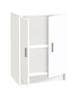 Armario multiusos 2 puertas blanco 80x59x37 cm