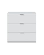 Cómoda blanca 3 cajones 80x77x38 cm