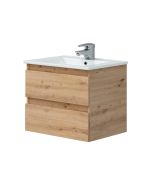 Mueble de baño suspendido Thea color roble 60cm