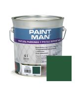 Pintura parkings y pistas deportivas verde paintman 4 l