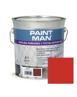 Pintura parkings y pistas deportivas rojo paintman 4 l