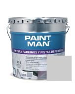 Pintura parkings y pistas deportivas gris paintman 15 l