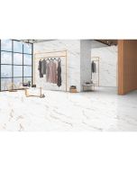 Suelo porcelánico rectificado gran formato mármol oro mate 60x120cm C1 Amira