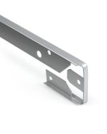 Junta de unión angular para encimera recta plata 28mm