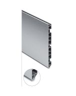 Zócalo PVC color aluminio 240 cm