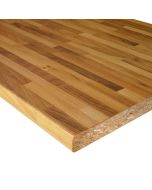 Encimera laminada efecto nogal entablillada 180 cm