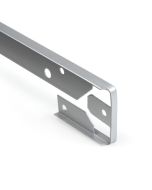 Junta de unión angular para encimera recta plata 38mm