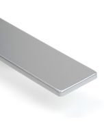 Remate final para encimera recto plata 38mm