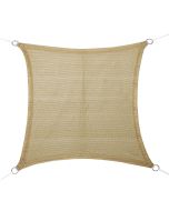 Toldo vela cuadrado beige 5x5m