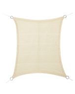 Toldo vela rectangular beige 4x6m