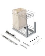 Kit botellero + cubo panero 30 cm con cierre soft
