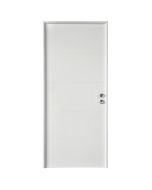 Puerta de entrada metálica Stam blanca izquierda 209x89cm
