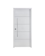 Puerta de entrada metálica Insert blanca derecha 210x91cm