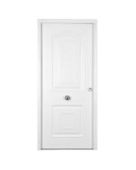 Puerta de entrada metálica Provenzal blanca izquierda 210x91cm