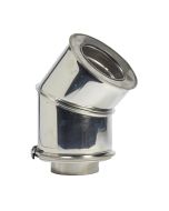Codo pellet doble capa 80/45º