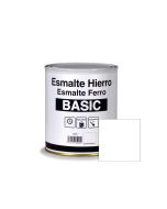 Esmalte hierro liso blanco brillante basic 750 ml