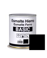 Esmalte hierro liso negro brillante basic 750 ml