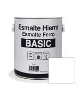 Esmalte hierro liso blanco brillante basic 2,5 l