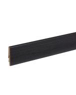 Rodapié madera negro ranurado 225x8x1,5cm