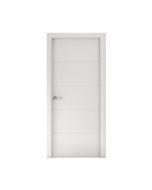 Puerta ONS blanco derecha con tapajuntas 203x72,5 cm
