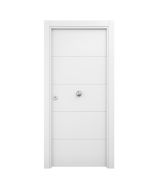 Puerta de entrada blindada Lor  blanca derecha 206x86cm