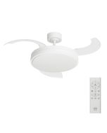 Ventilador de techo blanco con luz led y motor DC 107cm Ori M Arteconfort