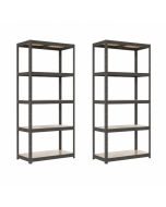 Pack de 2 estanterías antracita 180x90x40 500kg Cooke & Lewis