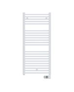 Radiador toallero eléctrico de fluido blanco programable 700W Inerzia