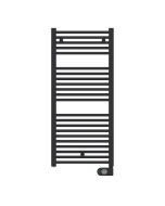 Radiador toallero eléctrico de fluido negro programable 700W Inerzia