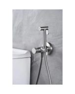 Mice - ducha higiénica empotrada - grifo bidet empotrado  niquel cepillado