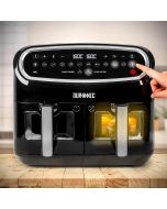 Duronic af24 freidora de aire 9l 2400w - programable - air fryer sin aceite