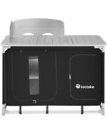 Cocina de camping 116 x 52 x 107 cm, negro