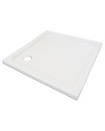 Ondee - plato de ducha yqua - antideslizante - 80x80cm - acrílico - blanco