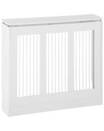 Cubierta de radiador 90x18x84 cm mdf, acero color blanco Homcom