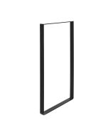 Pata de mesa rei 927 | 385x40x850 mm | negro mate | acero