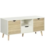 Mueble de tv 110x40x50 cm color blanco Homcom, hogar - muebles de salón