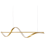 Lámpara LED colgante khutti metal dorado