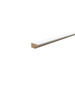 Perfil cierre pared pared mdf blanco