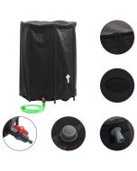 vidaXL depósito de agua plegable con grifo PVC 1350 l