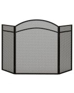 Salvachispas de chimenea 96x1x60 cm metal Homcom, hogar - climatización