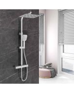Aica columna de ducha termostática de 30x30cm (12") ducha lluvia para baño