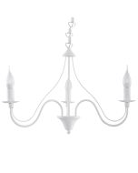 Candelabro minerwa 3 blanco acero 60x80x60cm