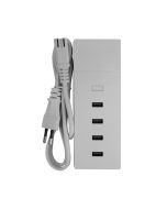 Base de carga ultra rápida 4 usb 1m blanco nine&one