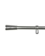 Barra de acero extensible y decorativa (plata, 160-310cm taza)