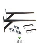 Tendedero de pared con 6 poleas | Negro