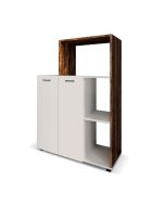Armario multiusos catterhouse delfos 123 de 90x41x123cm con 3 compartimento